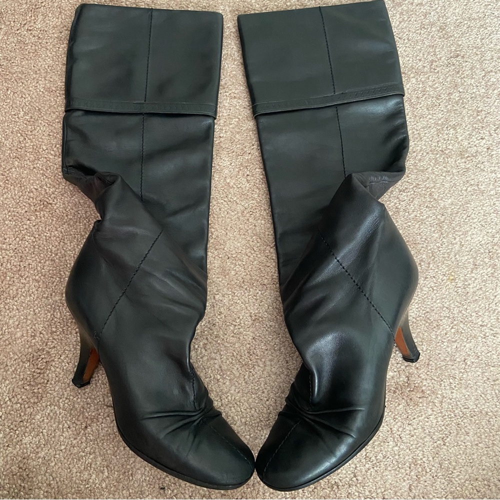 Louis Vuitton Leather Tall Stiletto Boots - Picture 2 of 16